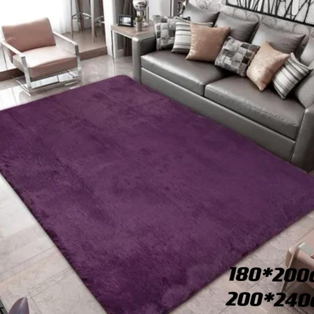 GENERICO - Alfombra Peluda 200x240