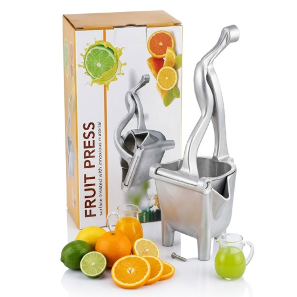 GENERICO - Exprimidor Manual de Frutas Profesional de Aluminio Reforzado