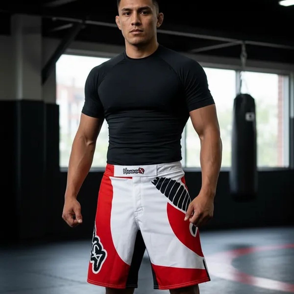 GENERICO - SHORT HAYABUSA CHIKARA BLANCO ROJO TALLA XL