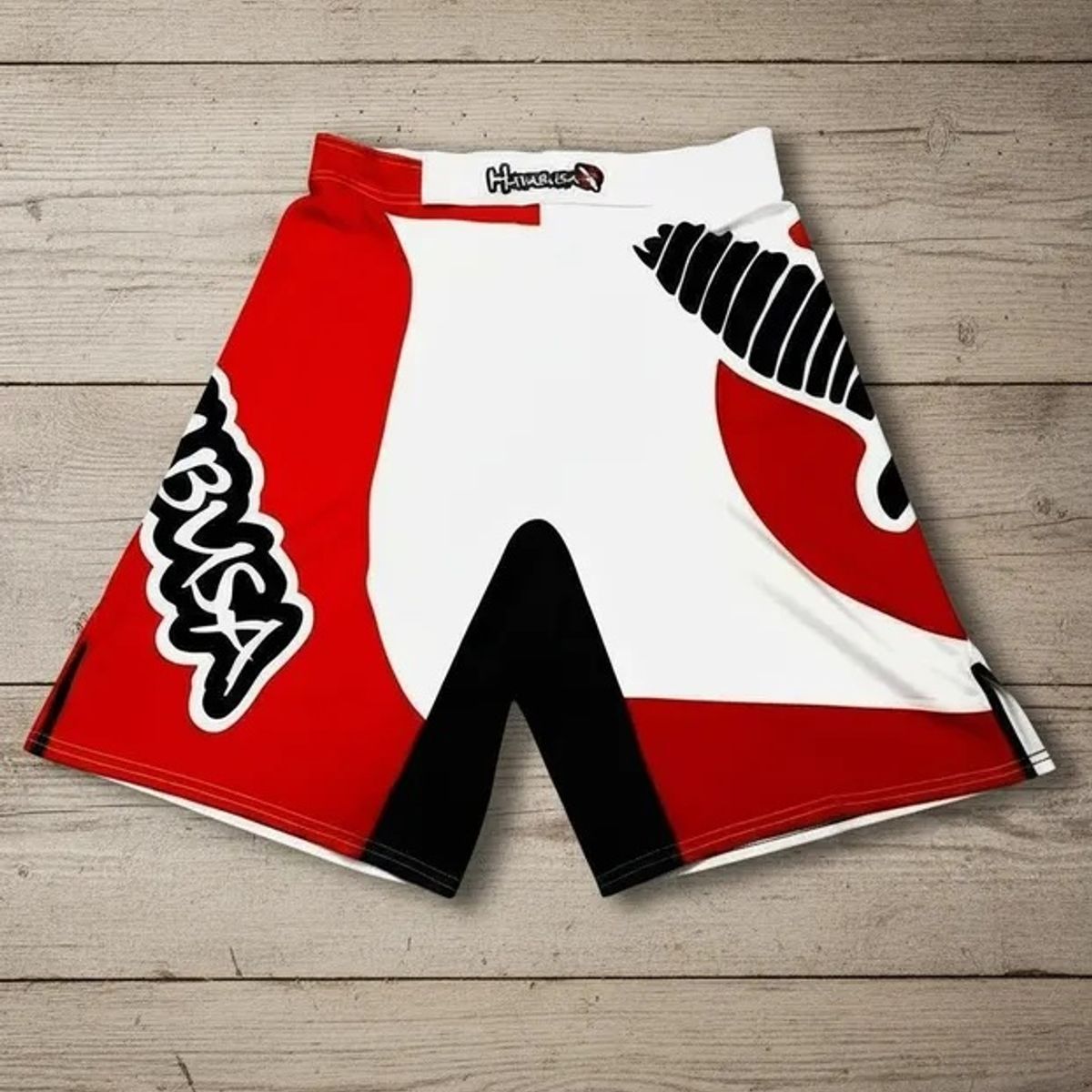 GENERICO - SHORT HAYABUSA CHIKARA BLANCO ROJO TALLA XL
