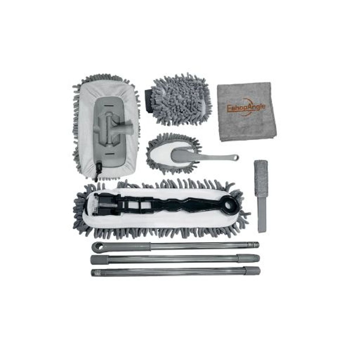GENERICO - Kit Cepillos De Microfibra Auto Hogar Interior Y Exterior