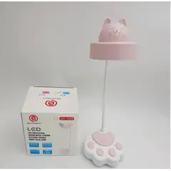 GENERICO - Lámpara Flexible Gato Luz Led Recargable Touch Escritorio