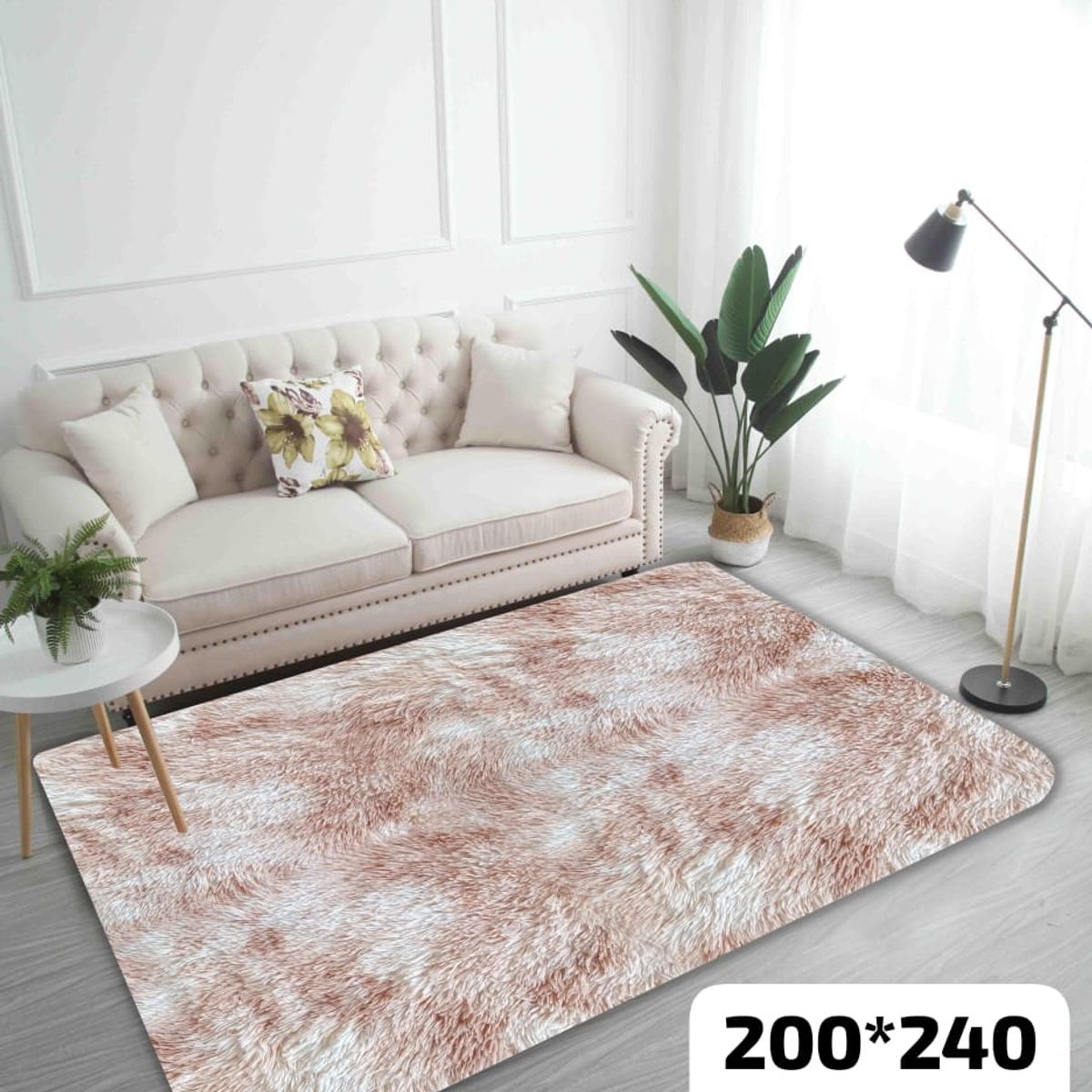 GENERICO - Alfombra Peluda 200x240