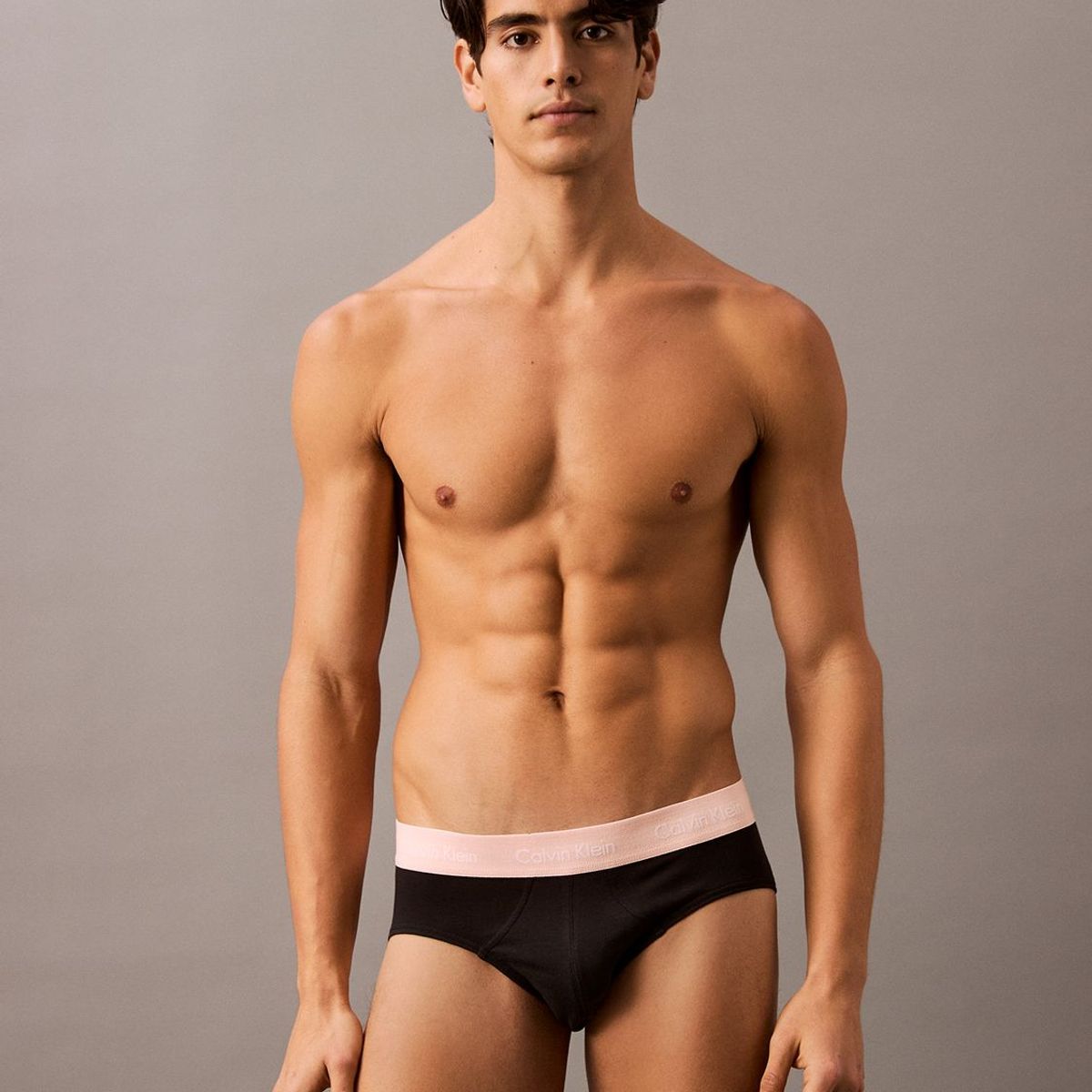 CALVIN KLEIN - Pack de 3 Slips Cotton Stretch Negro Calvin Klein