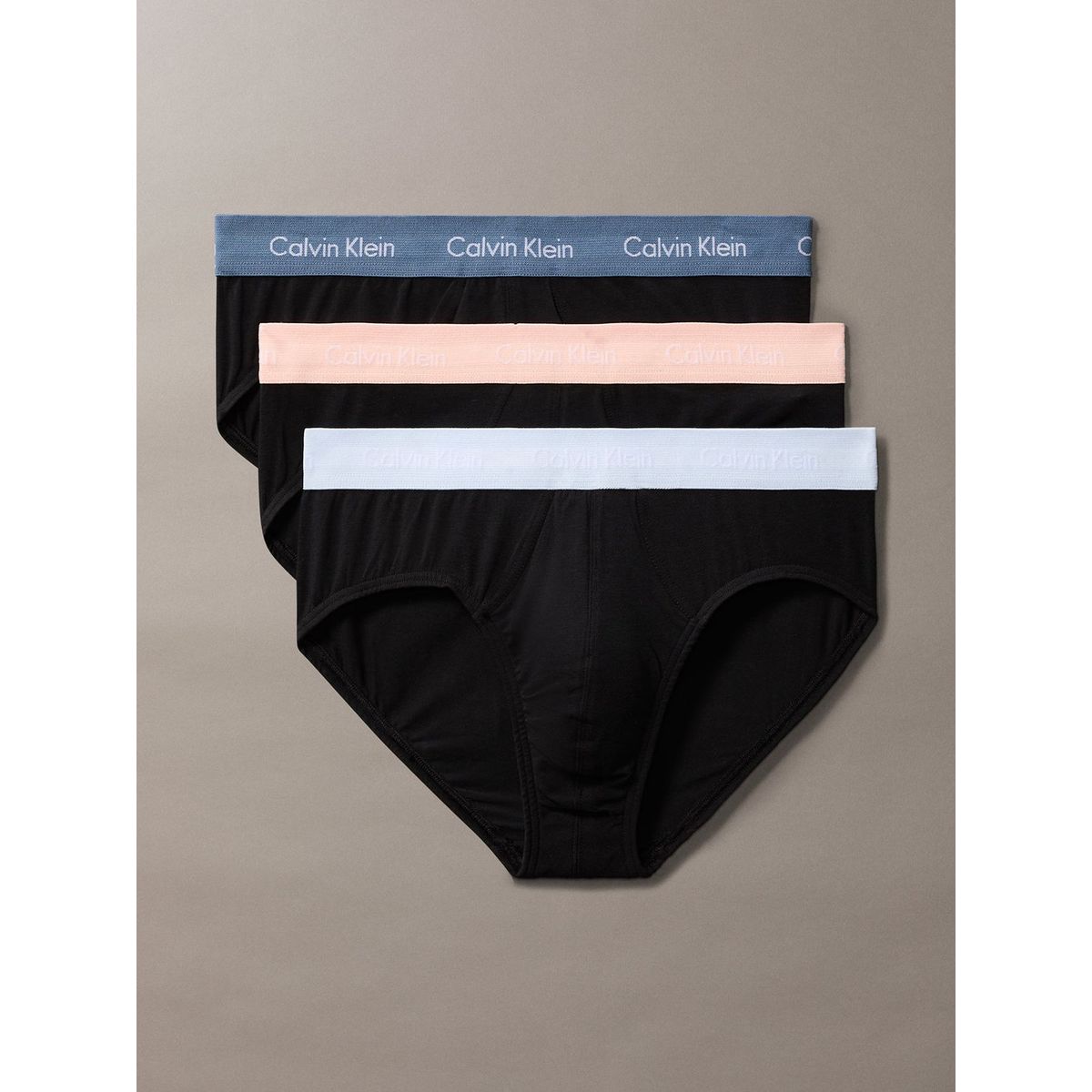 CALVIN KLEIN - Pack de 3 Slips Cotton Stretch Negro Calvin Klein
