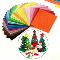 MOONCORE - Set 40 Colores Tela Fieltro 20x30cm, Ideal Para Manualidades