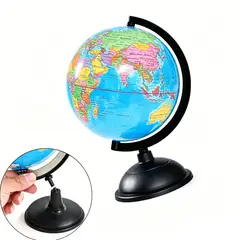 MOONCORE - Globo Terráqueo De Educación Política, 30 cm De Altura, Decoración De Escritorio