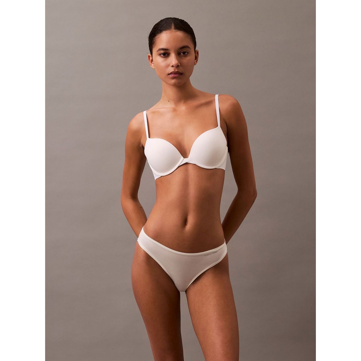 CALVIN KLEIN - Calzón Bikini Ideal Stretch Micro Blanco Calvin Klein