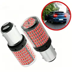 MOONCORE - Pack 2 Ampolletas Led Freno 1157 144 Led Canbus Rojo