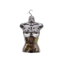 GENERICO - Maniqui Exhibidor Busto de Dama Color Plata