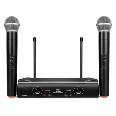 PHILCO - Kit de Micrófonos Inalámbricos UHF Profesionales WU-828 HD
