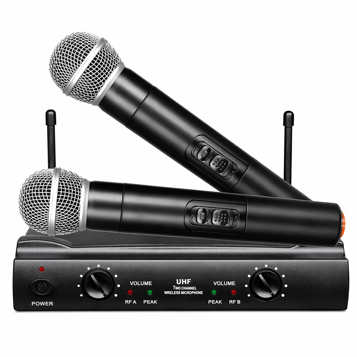 PHILCO - Kit de Micrófonos Inalámbricos UHF Profesionales WU-828 HD