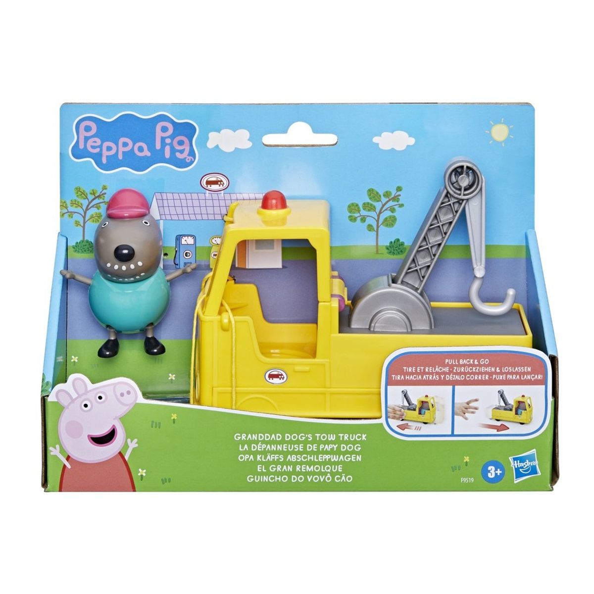 HASBRO - Muñeca Peppa Pig El Gran Remolque Del Abuelo Perro