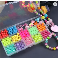 GENERICO - Set D Juego Didáctico Manualidad Collares Pulsera Bisutería