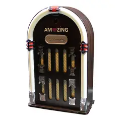 AMAZING - Parlante recargable Bluetooth Modelo retro Juke box.