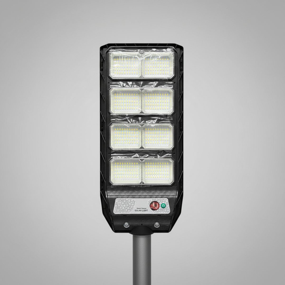 GENERICO - Luminaria Pública Solar LED 2000W IP65 Con Sensor Movimiento Exterior Hogar Tech