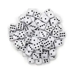 GENERICO - Set 100 Dados Blancos