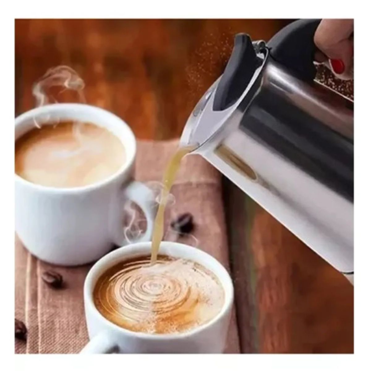 GENERICO - Cafetera Italiana 6 Tazas Inoxidable Espresso Maker Manual