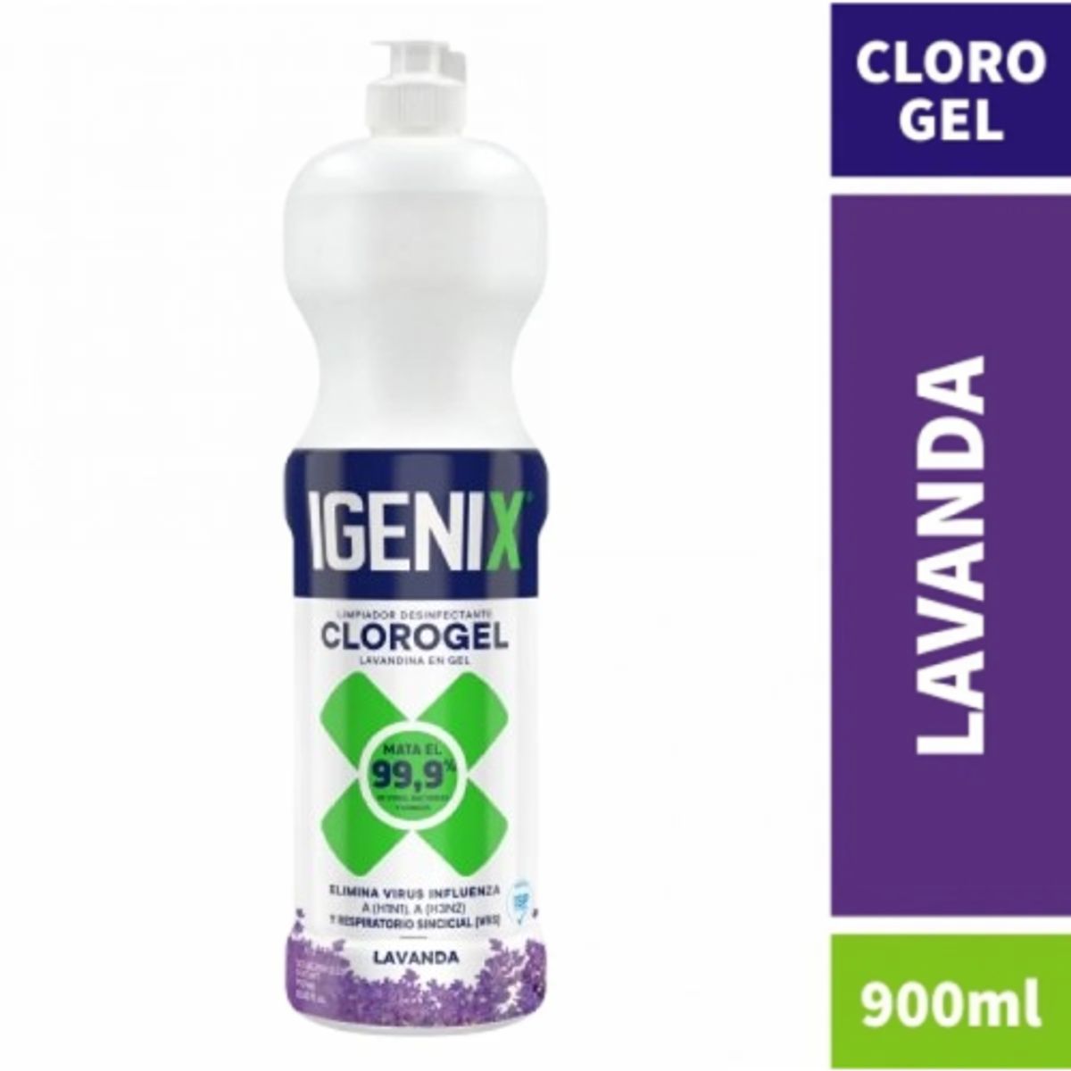 IGENIX - Pack X3 Limpiador Cloro Gel Igenix Lavanda 900ml