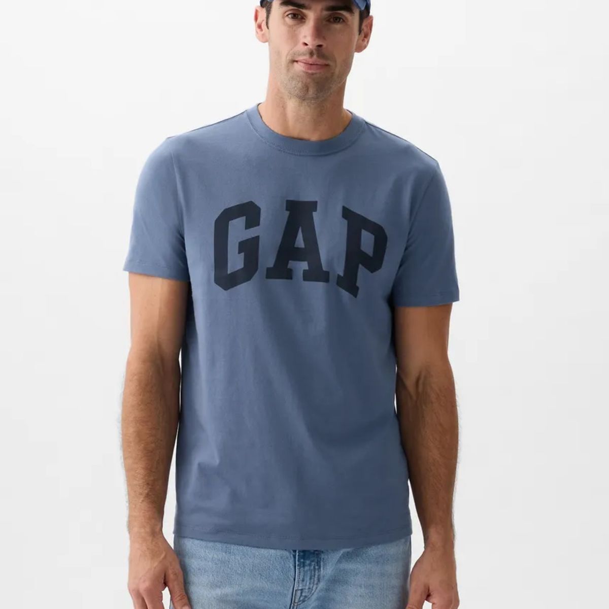 GAP - Polera Hombre GAP Logo Manga Corta V2 Azul