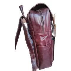 GENERICO - Mochila Cuero Urbana Notebook