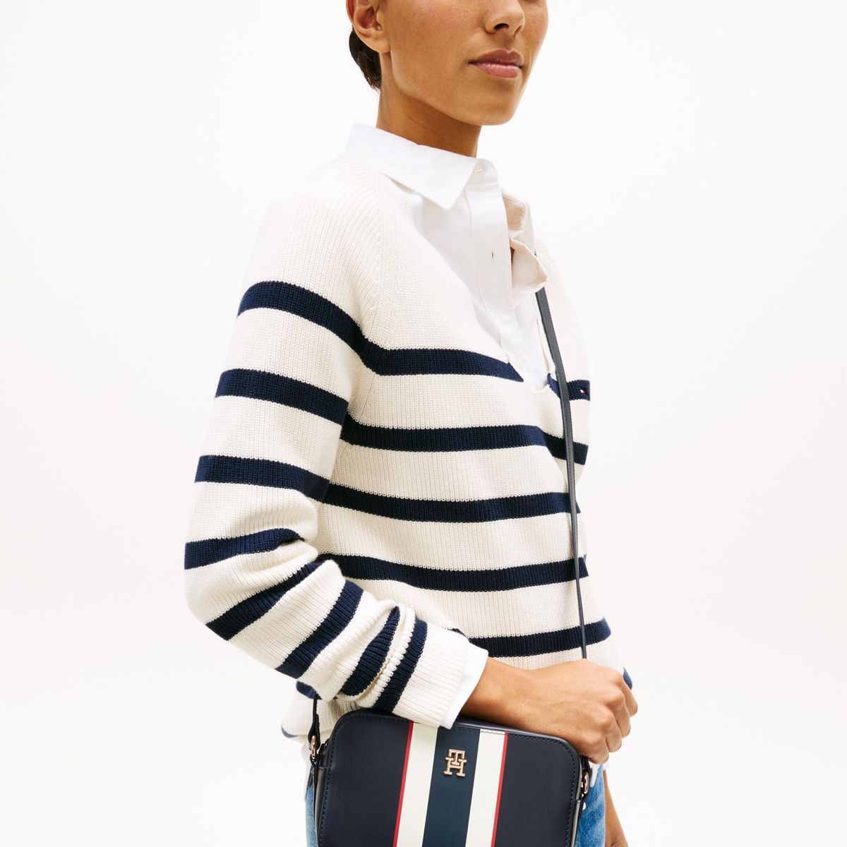 TOMMY HILFIGER - Cartera Bandolera Im Latam Corp Azul Tommy Hilfiger