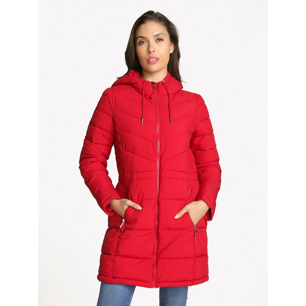 TOMMY HILFIGER - Parka Packable Acolchada Rojo Tommy Hilfiger