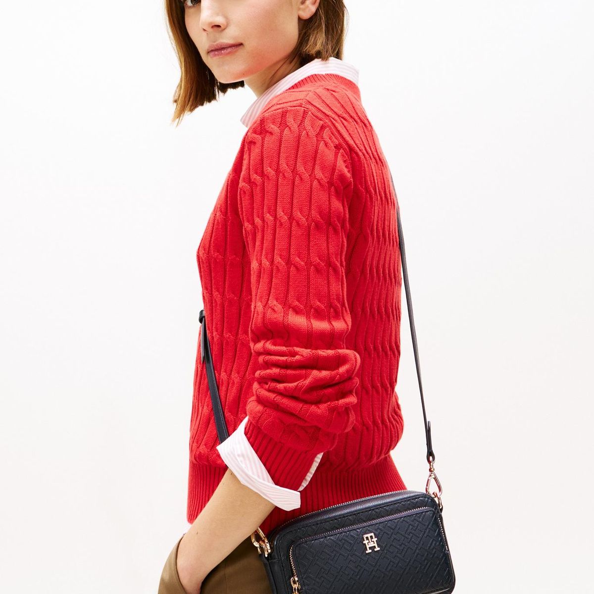TOMMY HILFIGER - Cartera Bandolera Hilfiger Icon Azul Tommy Hilfiger