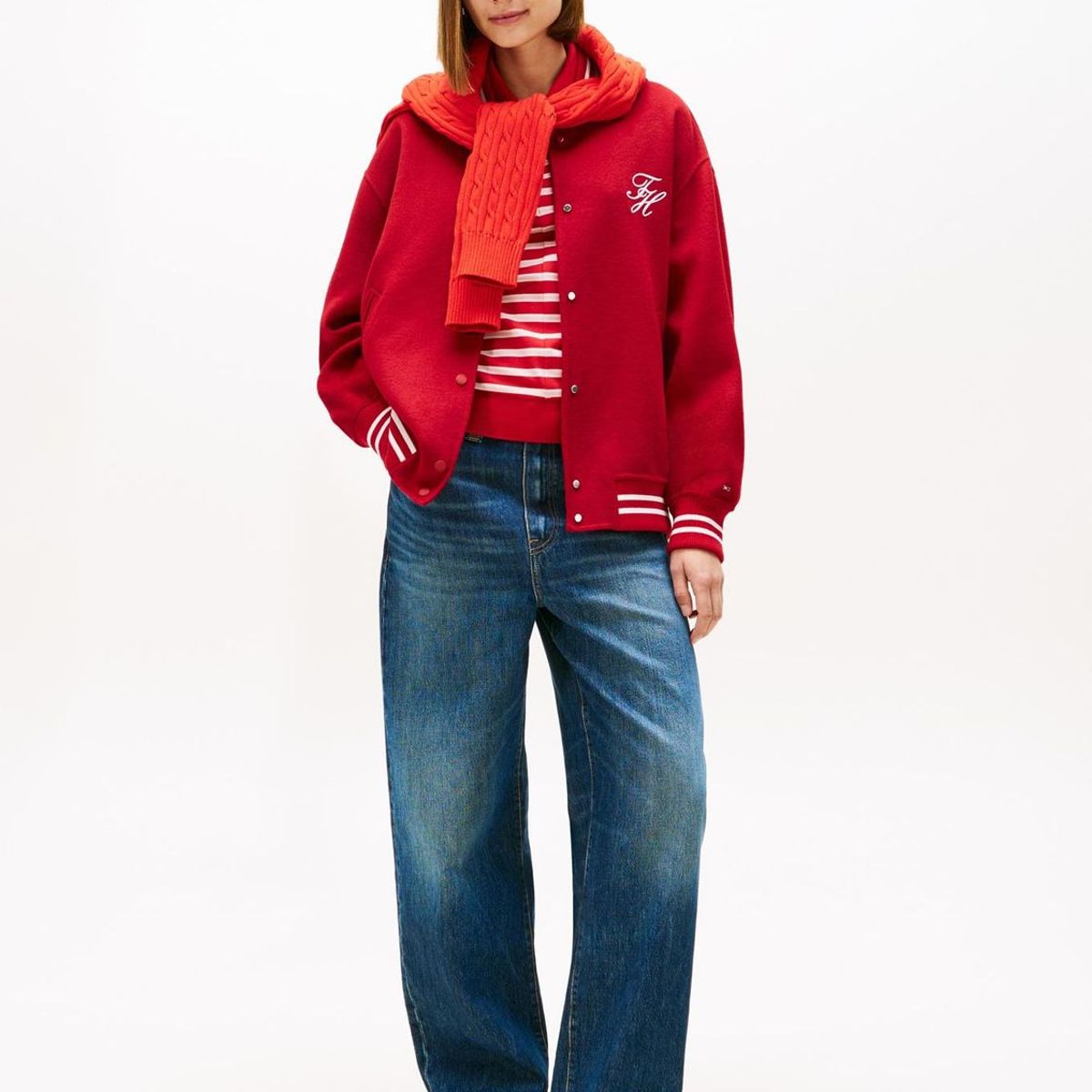 TOMMY HILFIGER - Zapatillas Foxing De Cuero Blanco Tommy Hilfiger