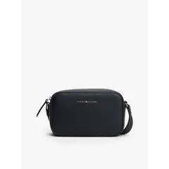 TOMMY HILFIGER - Cartera Bandolera Con Logo Metalizado Azul
