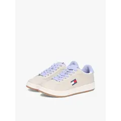 TOMMY HILFIGER - Zapatillas Archive De Cuero Beige Tommy Jeans