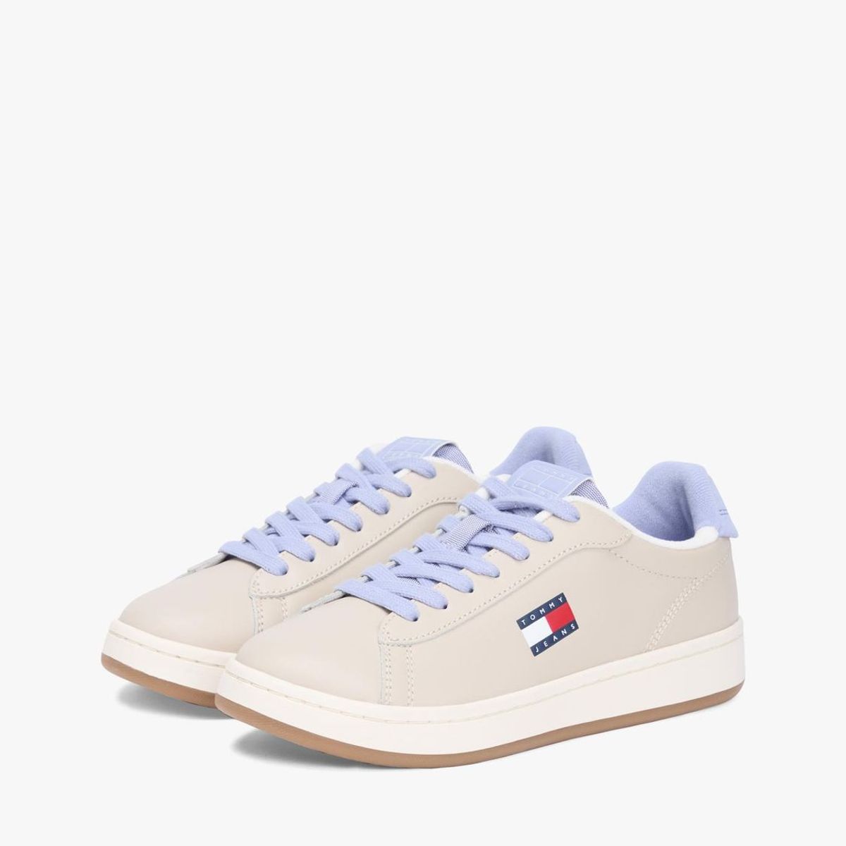 TOMMY HILFIGER - Zapatillas Archive De Cuero Beige Tommy Jeans