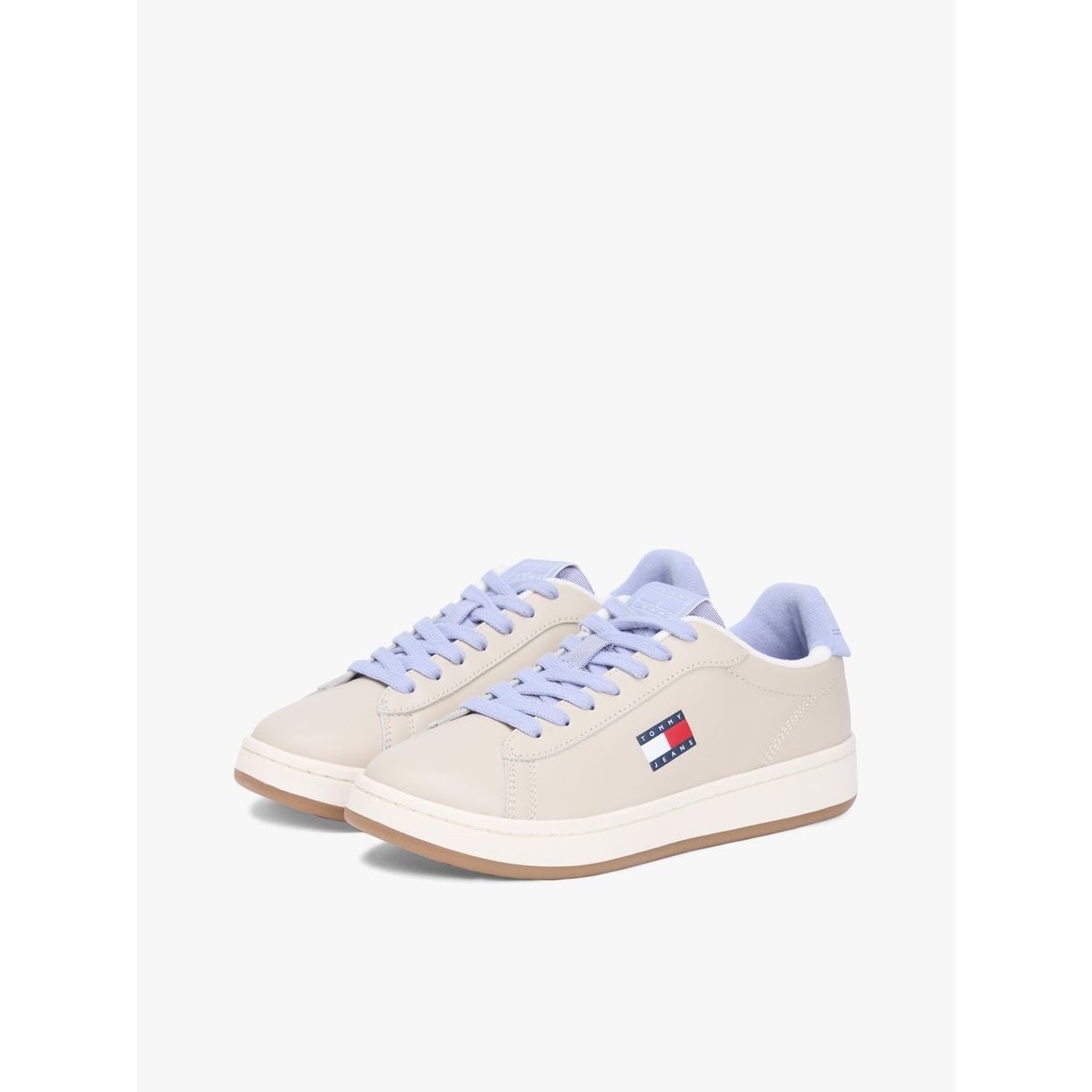 TOMMY HILFIGER - Zapatillas Archive De Cuero Beige Tommy Jeans