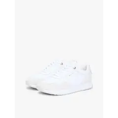 TOMMY HILFIGER - Zapatillas Monogram De Cuero Blanco