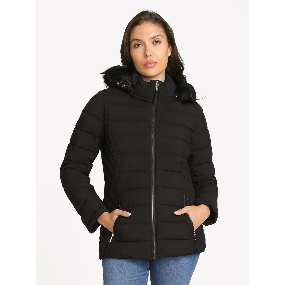 TOMMY HILFIGER - Parka Puffer Acolchada Negro Tommy Hilfiger