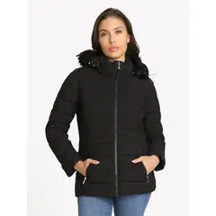 TOMMY HILFIGER - Parka Puffer Acolchada Negro