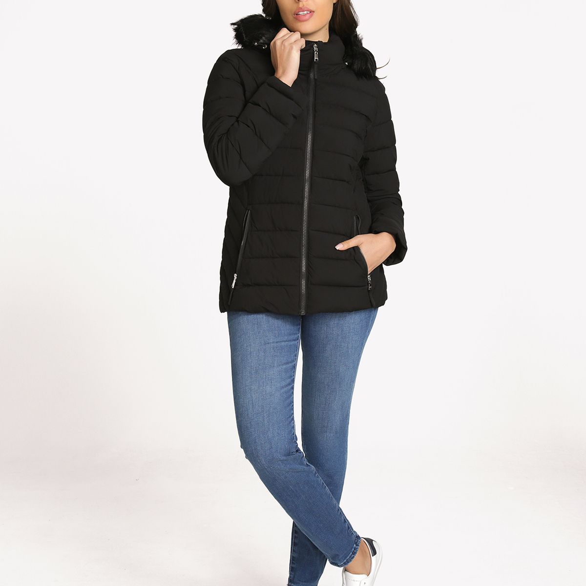 TOMMY HILFIGER - Parka Puffer Acolchada Negro Tommy Hilfiger
