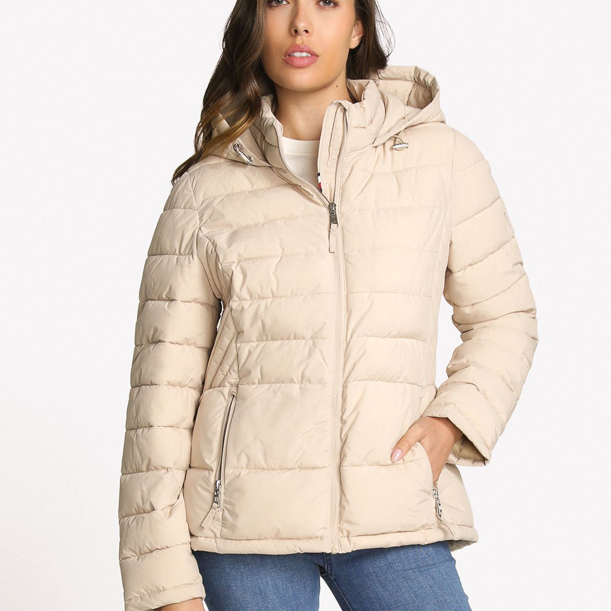 TOMMY HILFIGER - Parka Acolchada Solid Beige Tommy Hilfiger