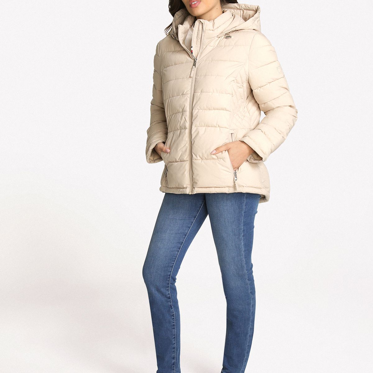TOMMY HILFIGER - Parka Acolchada Solid Beige Tommy Hilfiger