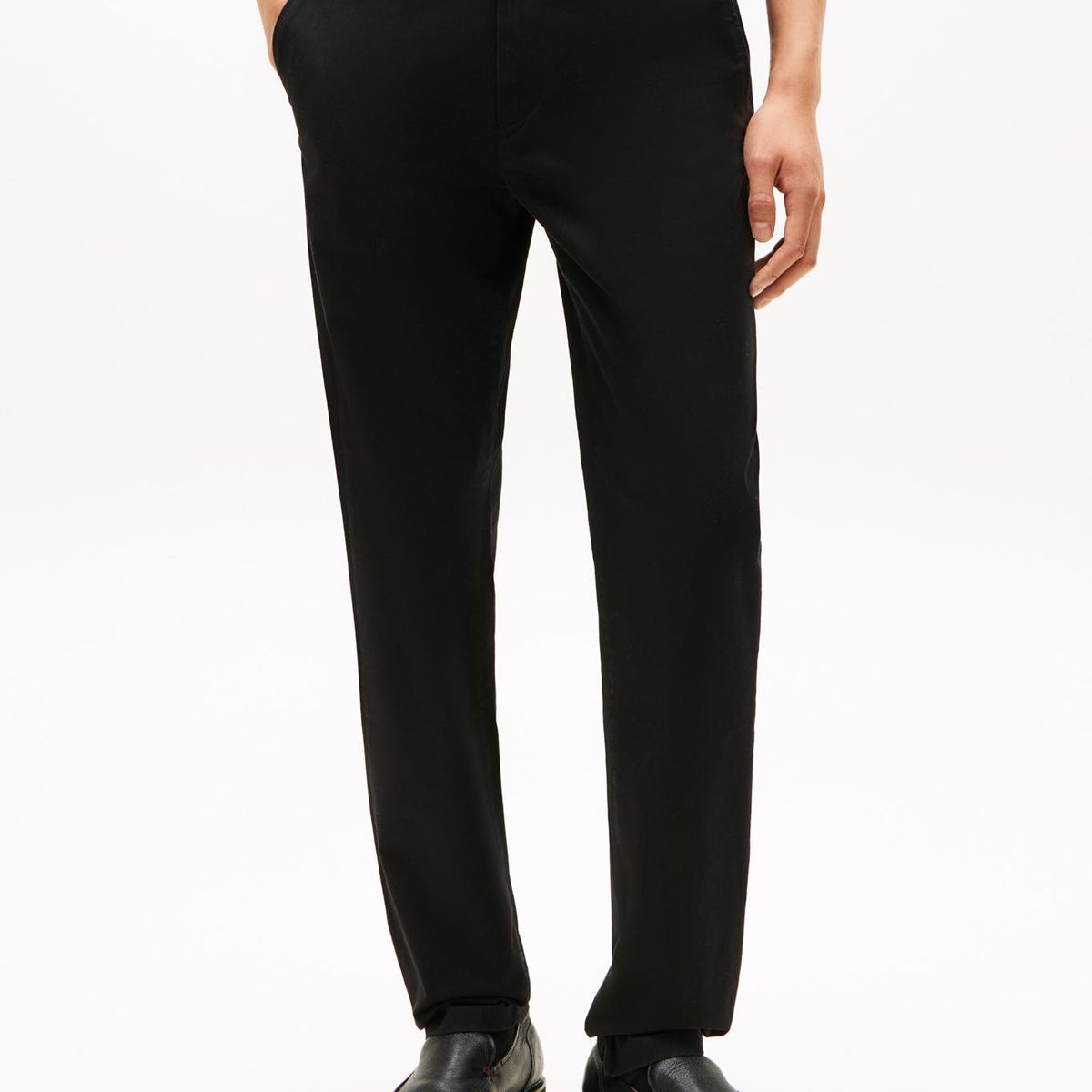 TOMMY HILFIGER - Pantalón Chino Denton Straight Fit Negro Tommy Hilfiger