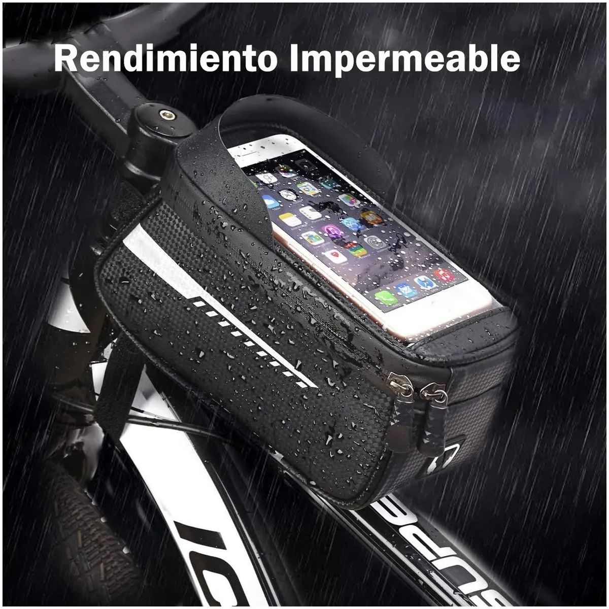 EVERSO - Bolso Porta Celular Bicicleta Impermeable Con Pantalla Táctil