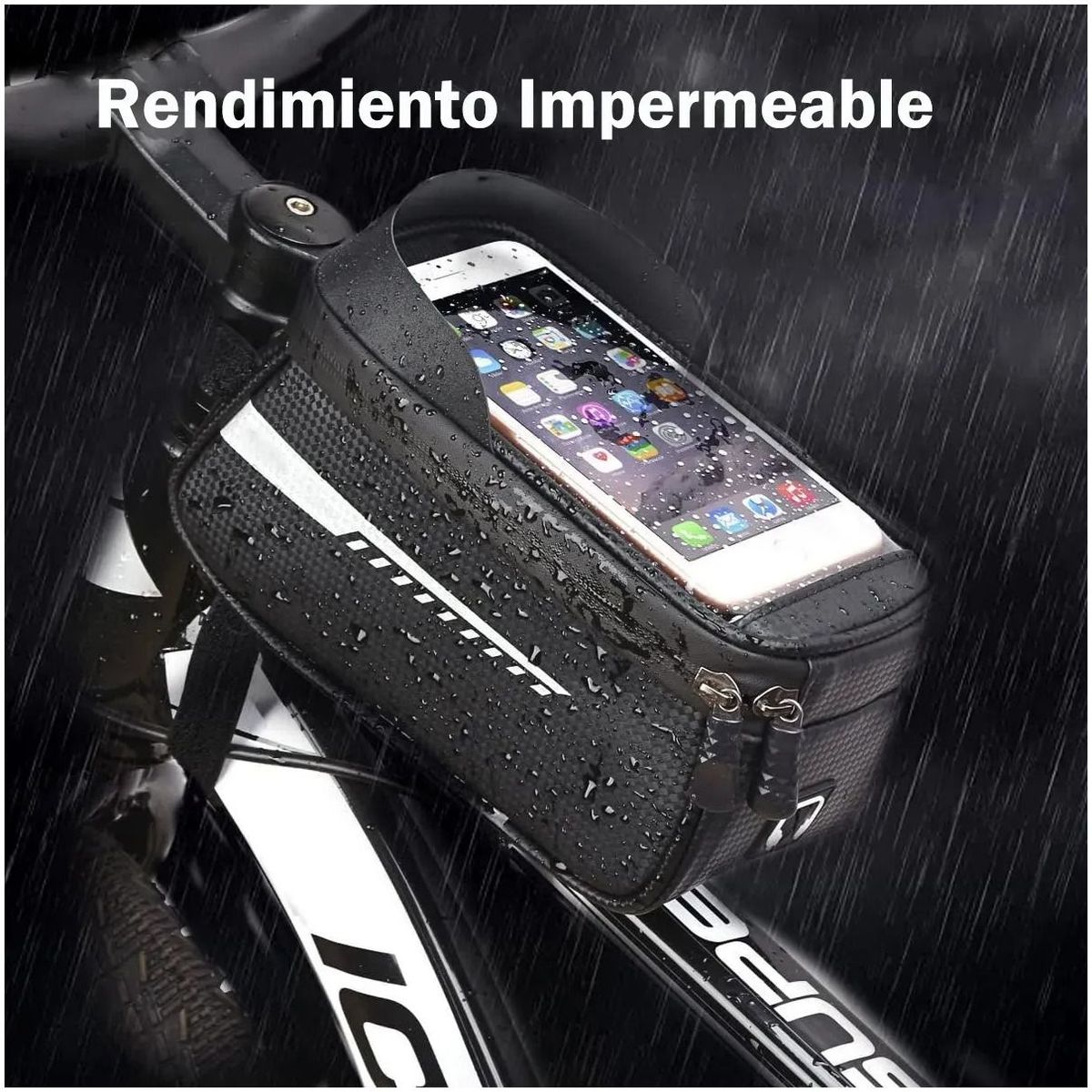 EVERSO - Bolso Porta Celular Bicicleta Impermeable Con Pantalla Táctil