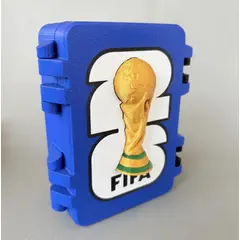 GENERICO - Caja porta laminas figuritas album mundial fifa 2026 - Azul