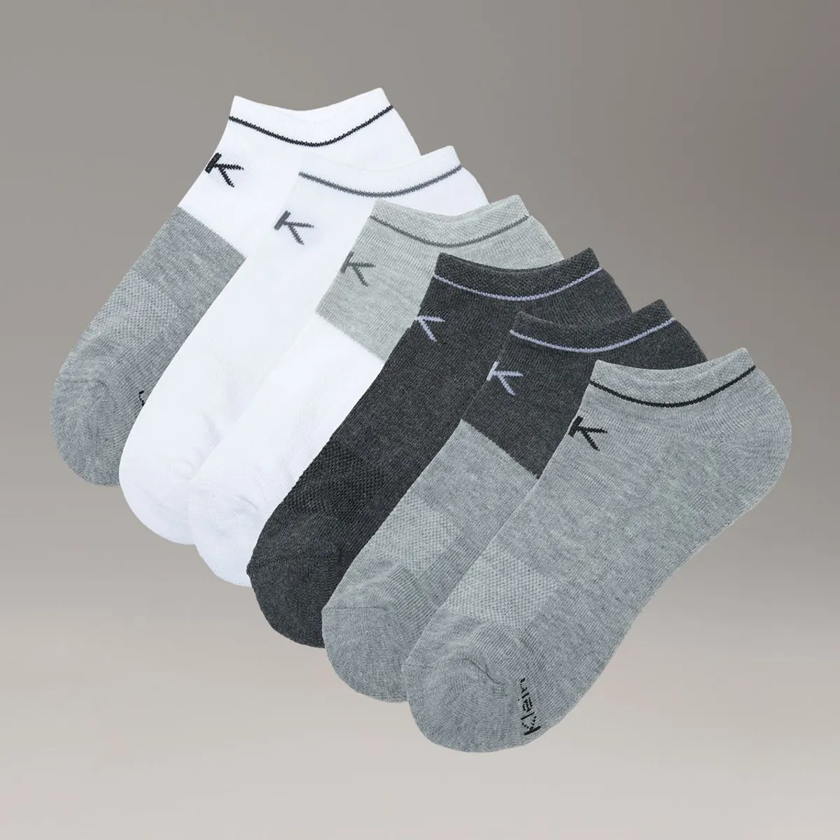 CALVIN KLEIN - Pack de 6 Calcetines Acolchados de Corte Bajo Calvin Klein Multicolor