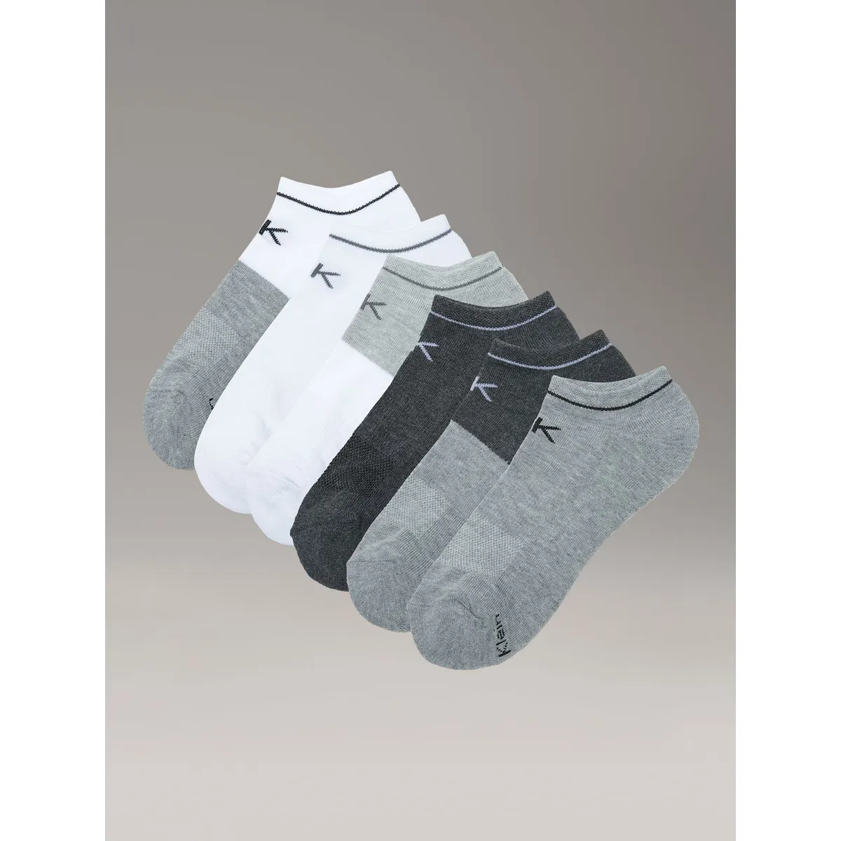 CALVIN KLEIN - Pack de 6 Calcetines Acolchados de Corte Bajo Calvin Klein Multicolor