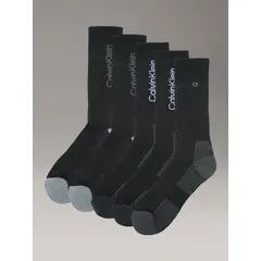 CALVIN KLEIN - Pack de 5 Calcetines de Acolchados Negro