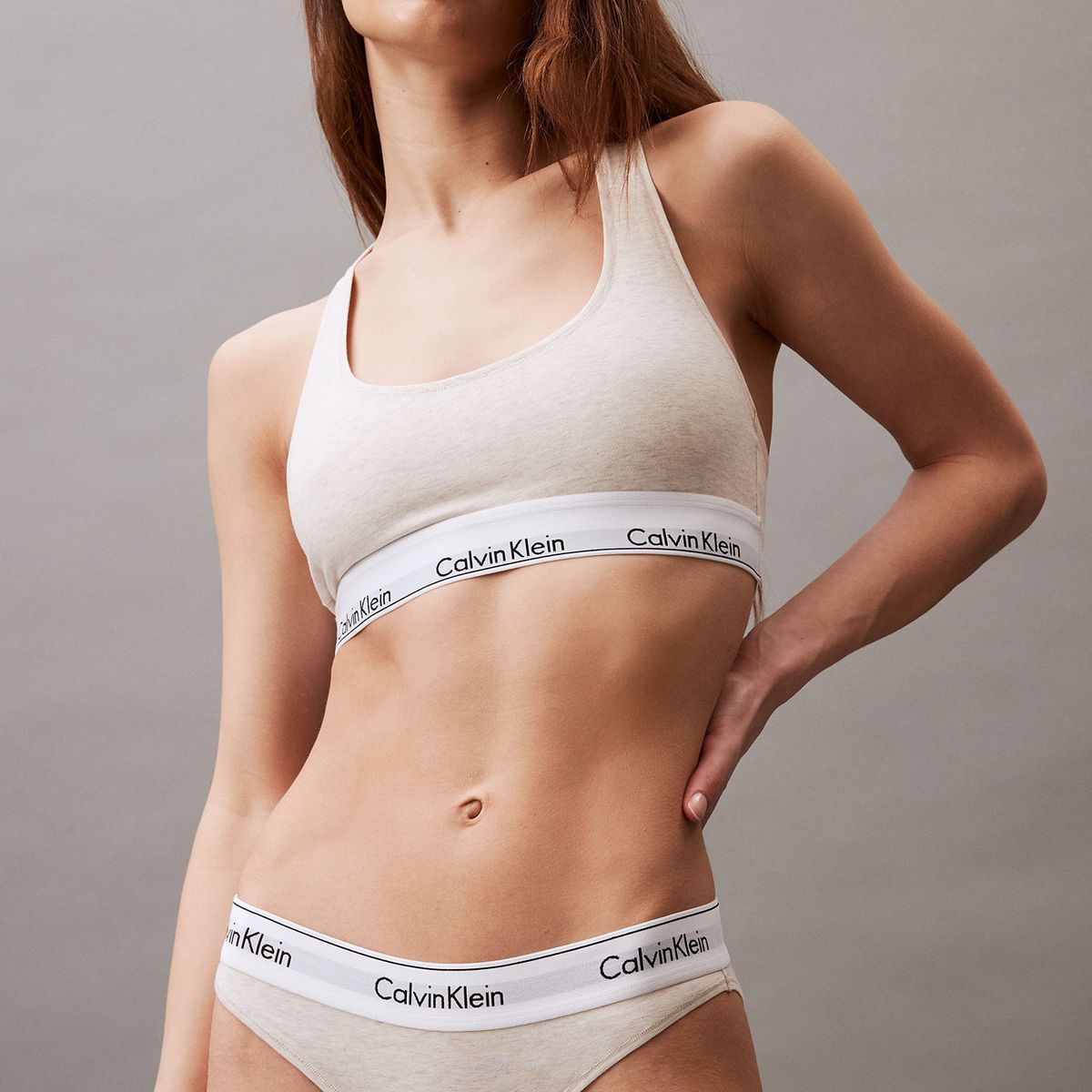 CALVIN KLEIN - Bralette Modern Cotton Calvin Klein Beige