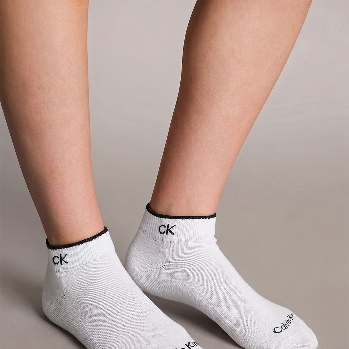 CALVIN KLEIN - Pack de 6 Calcetines Lisos Tobilleros Acolchados Calvin Klein Multicolor