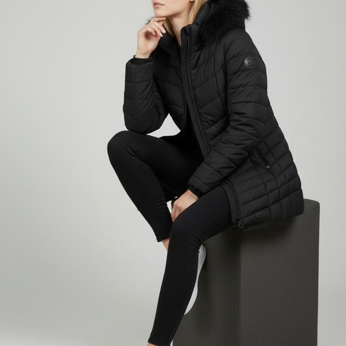 BLUE MOUNTAIN - Parka Mujer Engomada Térmica