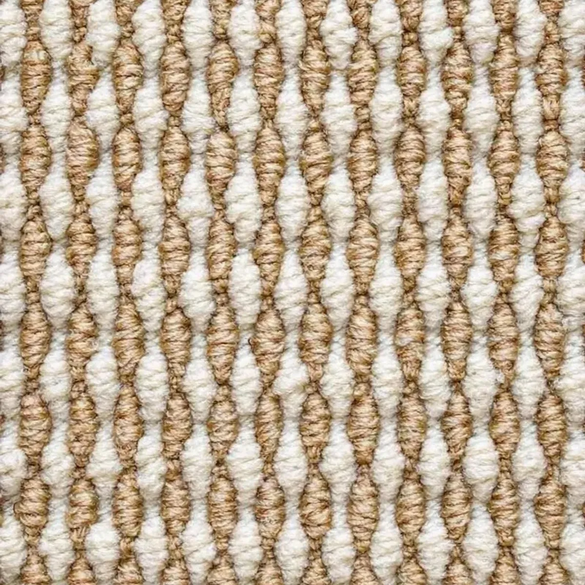 GENERICO - Alfombra Estilo Yute Tejida Para Living Resistente Mascotas 120x120 Redondo BEIGE